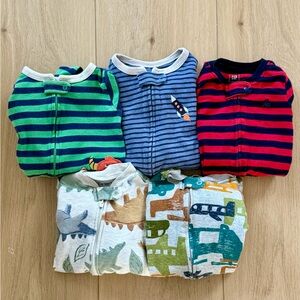 Bundle of Baby Boy Sleepers (Size 6-9m)